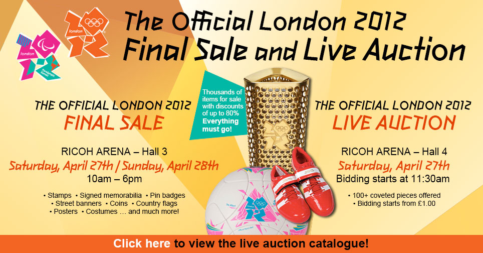 The official London 2012 final sale and live auction